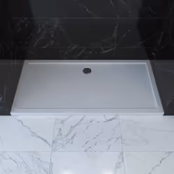 Description générale Receveur de douche en acrylique blanc, offrant une faible épaisseur de 4 cm. Il peut être installé à pos ...