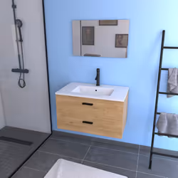Description générale Le BOX-IN 80 WOOD est un meuble de salle de bain alliant modernité et fonctionnalité. Avec ses dimension ...