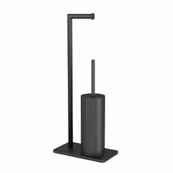Aurlane - Brosse wc noir mat avec socle - brushy wc