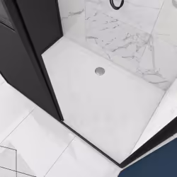 Pack Paroi porte de douche coulissante + retour 80 cm type atelier + receveur blanc 120x200 cm