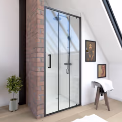 Description générale Cette porte pivotante au style industriel apportera une touche moderne à votre salle de bain. Elle est c ...