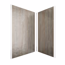 Pack de 2 Panneaux Muraux Pierre Wood Stone 90+120x210 cm avec Profilés anodise brillant - stone'it