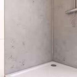 Pack de 2 Panneaux Muraux Pierre Light Grey 90+90x210 cm avec Profilés anodise brillant - stone'it