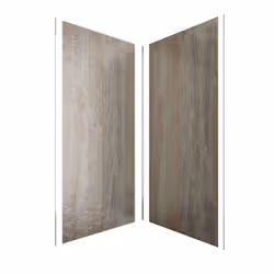 Pack de 2 Panneaux Muraux Pierre Wood Stone 90+90x210 cm avec Profilés anodise brillant - stone'it