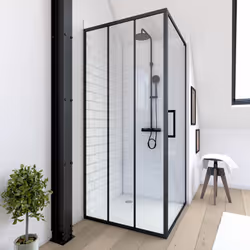 Description générale La paroi de retour est conçue exclusivement pour les portes de douche de la gamme CRUSHX. Elle ne peut ê ...