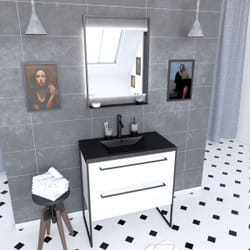 Aurlane PACM017 armoire de rangement de salle de bain