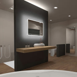 Miroir salle de bain led rectangulaire auto-éclairant 80x70cm - ulysse led 80