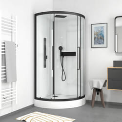 Cabine de douche 1/4 de cercle ROND - 90x90x217cm - FACTORY 2 ROUND