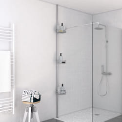 Aurlane - Colonne de douche Mécanique finition Noir Mat - 133x28x52 cm - molly black