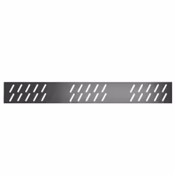 Aurlane - Grille linéaire en Aluminium finition Gun Metal pour receveur - 79.5x11x0.2cm - grid line gun metal
