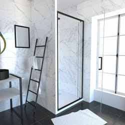 Pack paroi porte de douche pivotante+ receveur a poser - 80x80 -crush moon pivotante 80x80