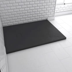 Receveur a poser en materiaux composite SMC - Finition ardoise blanc mat - 90x140 cm