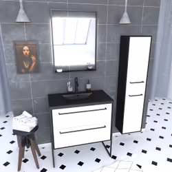 Aurlane PACM052 ensemble de meuble de salle de bain