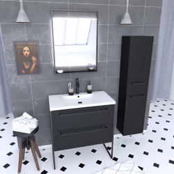Aurlane PACM057 ensemble de meuble de salle de bain