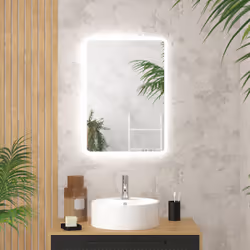 Miroir salle de bain avec eclairage LED - 60x80cm - GO LED - Vue supplémentaire 2
