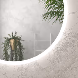 Miroir salle de bain rond avec eclairage led - Diamètre 50cm - go led
