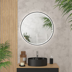 Aurlane - Miroir salle de bain rond - Diamètre 70cm - go