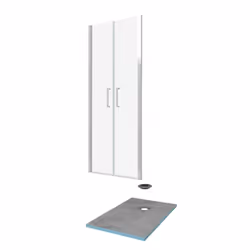 Pack Paroi de douche 90x200 cm + RECEVEUR DE DOUCHE A CARRELER 90x140 RECOUPABLE