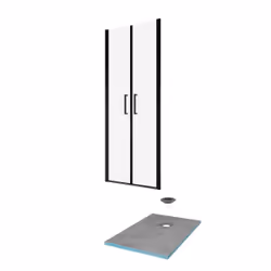 Pack Paroi de douche 90x200 cm + receveur de douche a carreler 90x160 recoupable