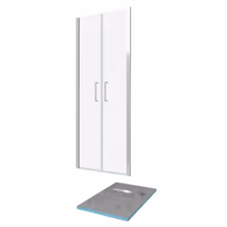 Pack Paroi de douche 80x200 cm + receveur de douche a carreler 80x120 recoupable