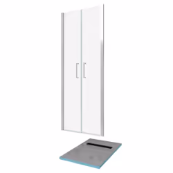 Pack Paroi de douche 80x200 cm + RECEVEUR DE DOUCHE A CARRELER 80x120 RECOUPABLE