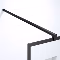 Pack Paroi de douche 90x195 cm + RECEVEUR EN ACRYLIQUE BLANC EFFET PIERRE 90X90 + BONDE HORIZONTALE
