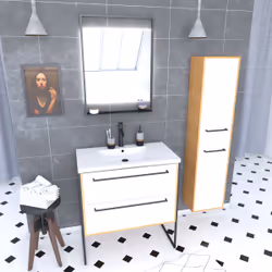Aurlane PACM079 ensemble de meuble de salle de bain