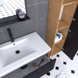 Aurlane PACM091 ensemble de meuble de salle de bain