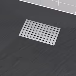 Grille perforée en inox pour receveur - 20.15x12.3x0.55cm - ROCK 2 GRID DRILL