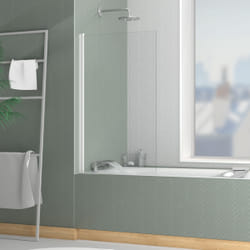 Pare-baignoire Rabattable 70x120cm - Profilé Chromé - Verre Trempé 4mm - elementary