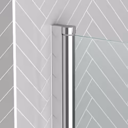 Pare-baignoire Rabattable 80x140cm - Profilé Chromé - Verre Trempé 4mm - elementary