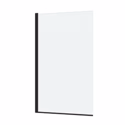 Pare-baignoire Rabattable 80x140cm - Profilé Noir Mat - Verre Trempé 4mm - elementary - Vue supplémentaire 4