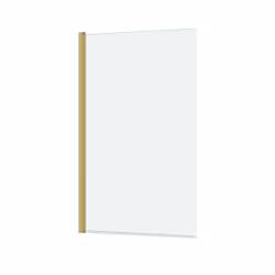 Aurlane - Pare-baignoire Rabattable 70x120cm - Profilé finition Or Doré Brossé - Verre Trempé 4mm - elementary - Vue supplémentaire 4