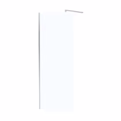 Paroi de Douche 80x195 cm en Verre Trempé 5 mm - Finition Chromé - CHROMED ELEMENTARY