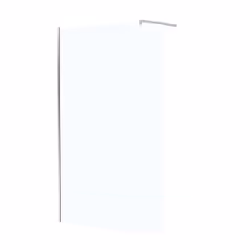 Paroi de Douche 50x195 cm en Verre Trempé 5 mm - Finition Chromé - CHROMED ELEMENTARY