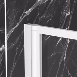 Pare baignoire rabattable 75x130cm - Finition Blanc - white contouring screen