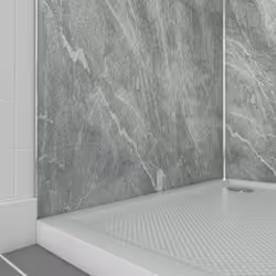 Pack de 2 Panneaux Muraux Pierre Artic Green 90+90x210 cm avec Profilés anodise brillant - stone'it