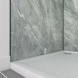 Pack de 2 Panneaux Muraux Pierre Artic Green 90+90x210 cm avec Profilés NOIR MAT - STONE'IT