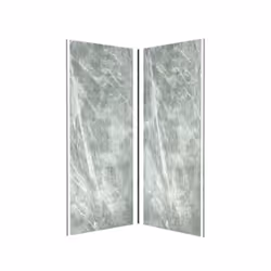 Pack de 2 Panneaux Muraux Pierre Artic Green 90+90x210 cm avec Profilés NOIR MAT - STONE'IT