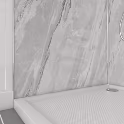 Pack de 2 Panneaux Muraux Pierre Artic Storm 90+90x210 cm avec Profilés anodise brillant - stone'it