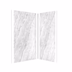 Pack de 2 Panneaux Muraux Pierre Artic Storm 90+120x210 cm avec Profilés anodise brillant - stone'it