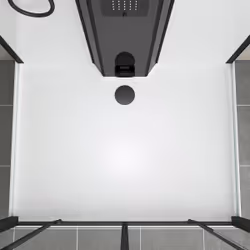 Cabine de douche rectangle 115x90x218 cm - Fonction HAMMAM, Jets Hydromassants, Led et Bluetooth - Vue supplémentaire 15