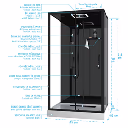 Aurlane CAB266 cabine de douche - Vue supplémentaire 4