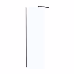 Paroi de Douche 70x195 cm en Verre Trempé 5 mm - Finition Noire - dark elementary