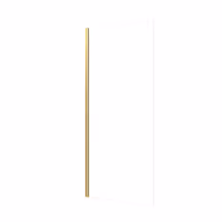 Aurlane - Paroi de douche à l'italienne 80x200 cm verre trempé 8 mm - Finition Or Doré Brossé - freedom 2 gold