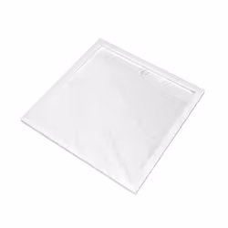 Receveur en acrylique Blanc Effet Pierre 90x90x4 cm + Grilles Linéaires Chrome et Blanche - moon