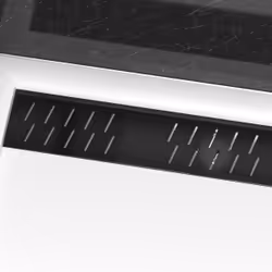 Receveur en acrylique Blanc 90x120x4 cm + Grilles Linéaires Chrome et Noire - WHITENESS II