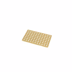 Aurlane - Grille perforée en inox Or Doré Brossé pour receveur - 20.15x12.3x0.55cm - rock 2 grid drill