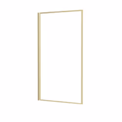 Pare baignoire rabattable 80x140cm - Finition Or Doré Brossé - goldy contouring screen