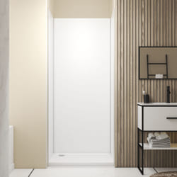 Pack de 3 Panneaux Muraux Aluminium blanc 90x210 cm avec Profilés anodise brillant - wall'it